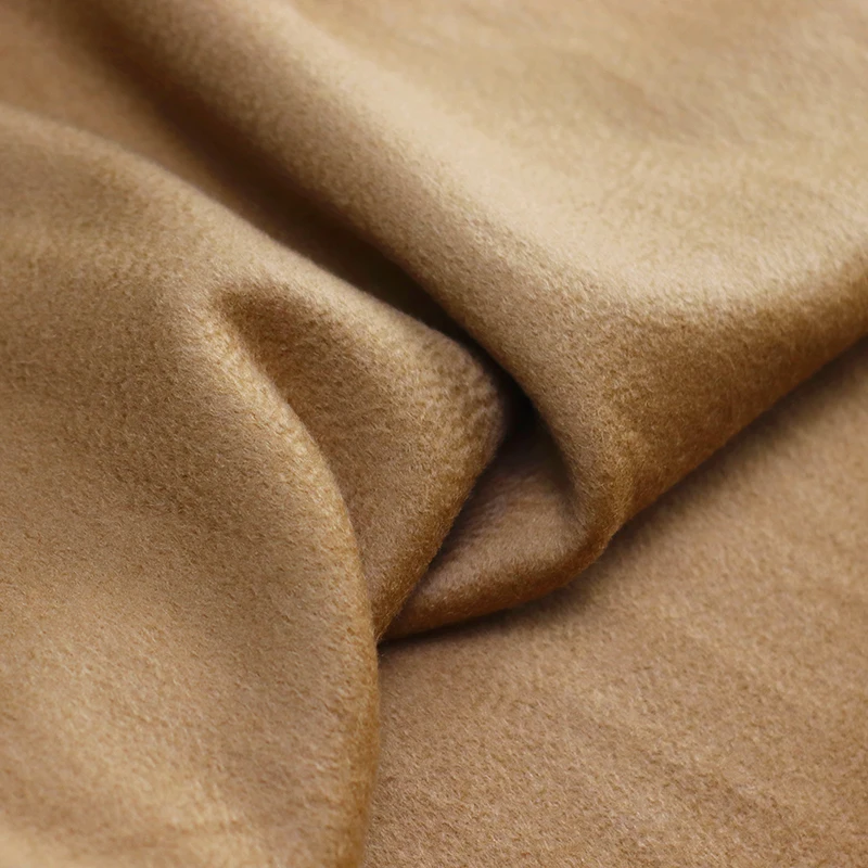 

100%Single-sided Water Corrugated Wool Fabric Brand Fashion Design Autumn Winter Coat Soft Delicate Cloth by He Meter Diy Sewing