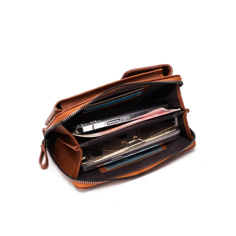 PU Leather Small Crossbody Bag Cell Phone Purse Wallet Large Capacity Card Clutch Handbag for Women Adjustable Strap