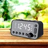 Bedside Alarm Clock DAB/FM Radio Digital LED Clock Large Sn Dual Alarm Clock Dual USB Radio Sleep Timer FM Radio Clock-AT95 5