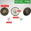 20Pcs/Set Jeans Replacement Buttons Screws 20mm No-Sewing Screw Button Repair Kit No Sew Metal Nailless Removable Jean Buttons 3