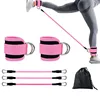 Ankle Straps Resistance Bands Exercise Equipment Ankle Set Fitness Workout Weight Yoga Elastic Fitness Band for Gym TLD01