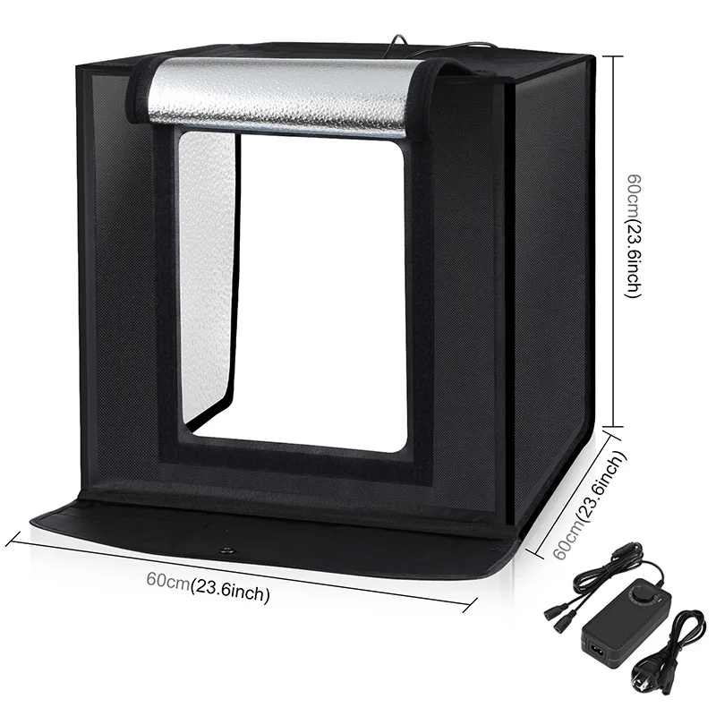 60cmLED Studio Small Soft Light Photography Box Photo Light Box Photography Equipment Set