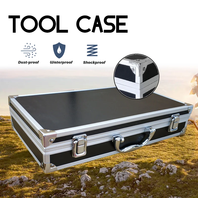 

Portable Aluminum Tool Box Toolbox For Mechanics Pelican Hard Case Storage Box Gun Suitcase Tools Shockproof Case With Foam