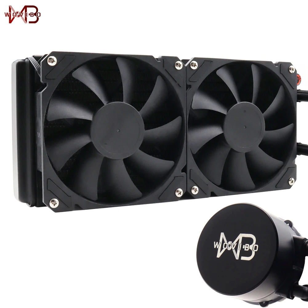 Refrigerador de Água do Cpu do Computador Ventilador Líquido de Refrigeração Lga 1150 1155 1151 1200 1700 2011 Amd Am4 Am5 240 mm