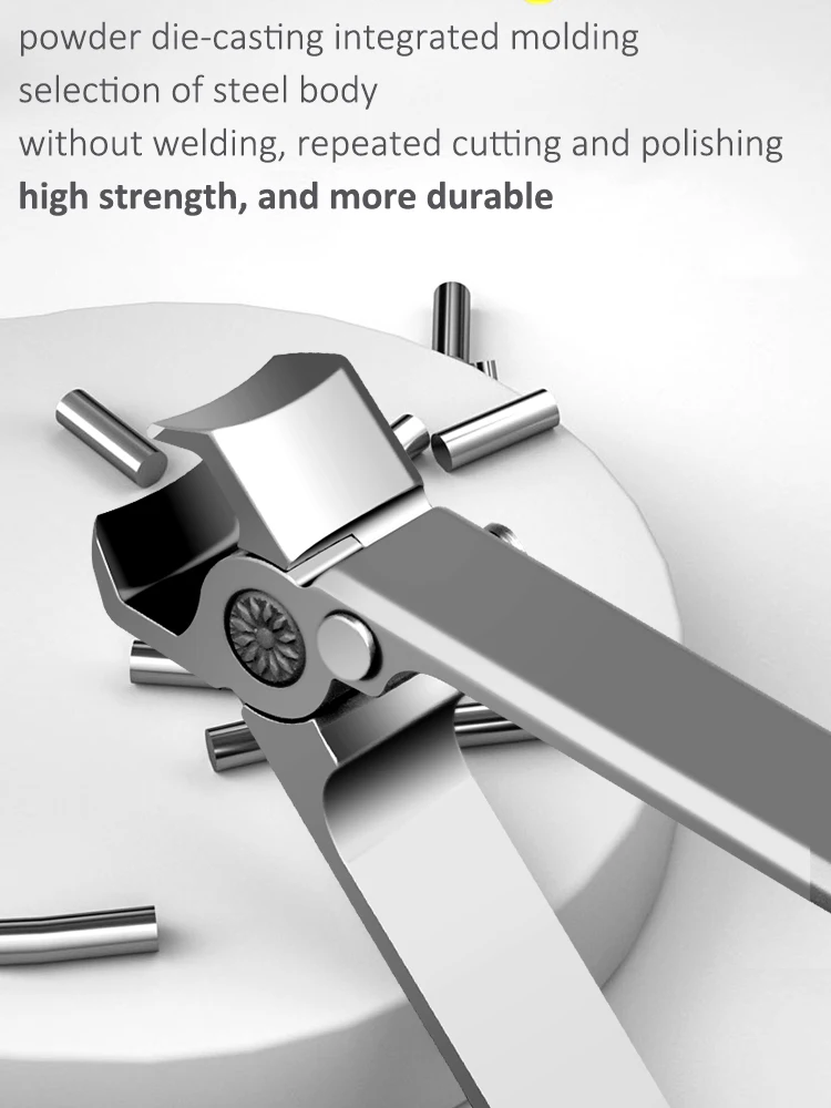 Big Hard Nail Clippers Stainless Steel Large Opening Cutter Thick Hard Toenail Fingernail