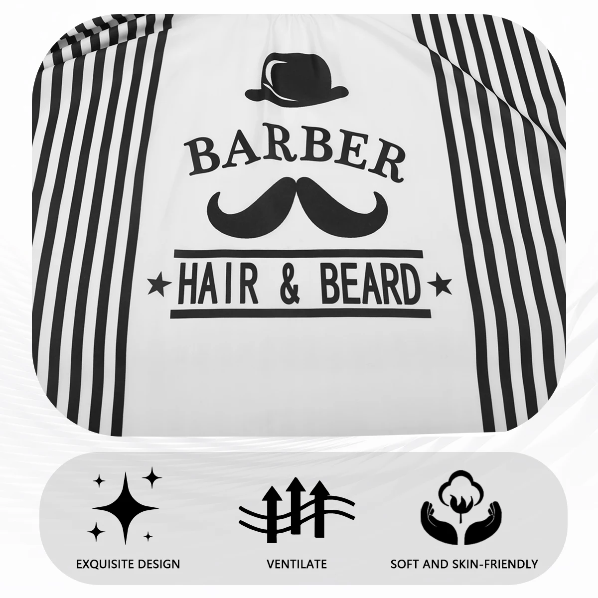 Barbershop Barber Haircut Cape waterproof Professional Pattern of Suit Antistatic Hairdresser Apron Salon Styling Tools haircut cape hairdressing cape beauty salon apron hairdressing bibs hair salon cloth