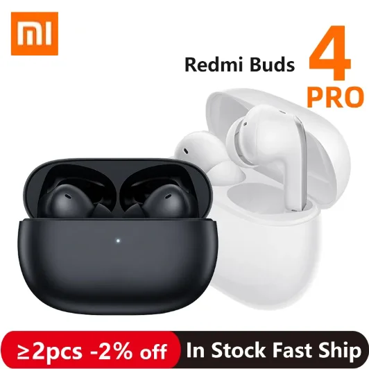 

Xiaomi Redmi Buds 4 Pro TWS Wireless Earphone Bluetooth 5.3 Active Noise Cancelling 3 Mic Wireless Headphone 36 Hours Life