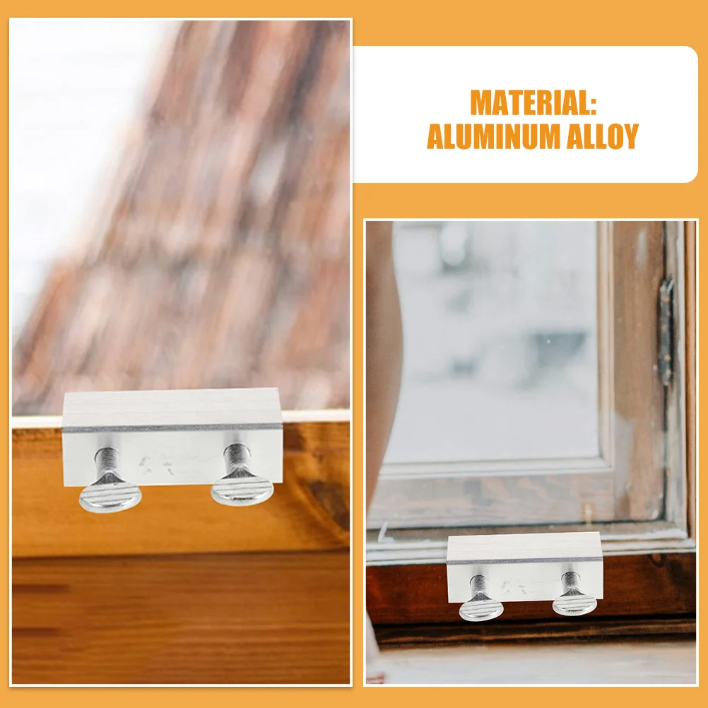 2 Pcs Window Safety Latch Stopper Lock Foldable Clothes Hanger Screen Security Aluminum Alloy Child Pin Switch