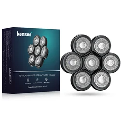 Kensen 7D Electric Razor Head Replacement - Washable Floating Shaver & Beard Trimmer Kit (Shaver Head)