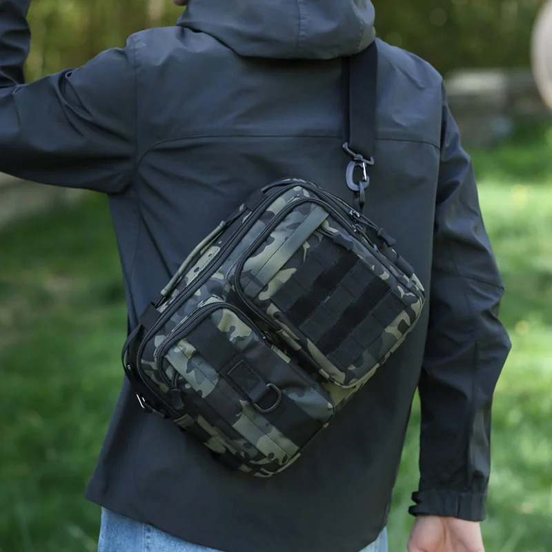Description Picture 3 of itemTactical Fishing Chest Bag Men's Molle Hunting Handbags Outdoor Hiking Trekking Climbing Crossbody Bags Bait Storage Fanny Pack
