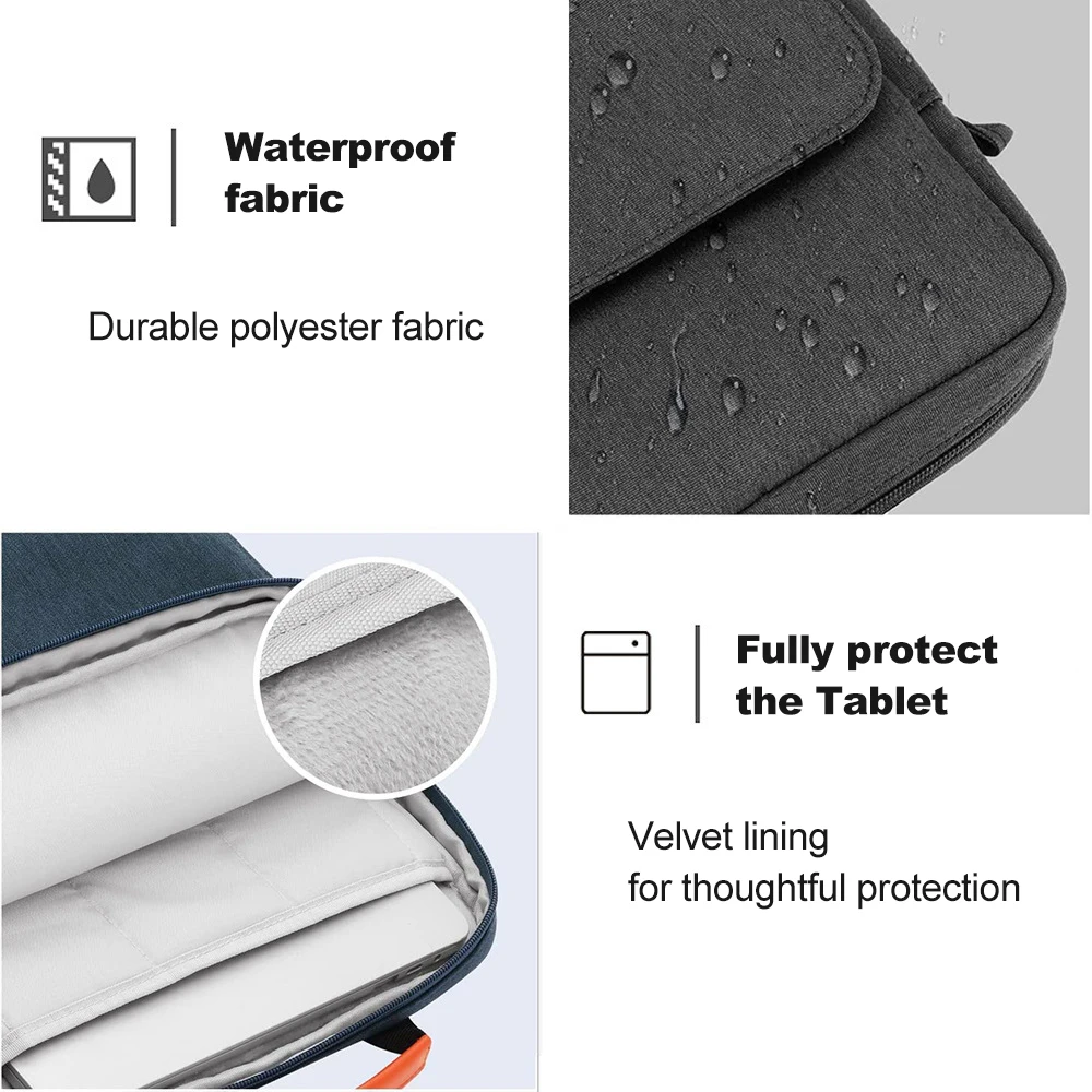 Bolsa de Ombro para Homens e Mulheres Macbook Air m1 Case Ipad Air Pro 12.9 11 10th Gen s9 Plus m2 13 2023 Novo - Imagem 6