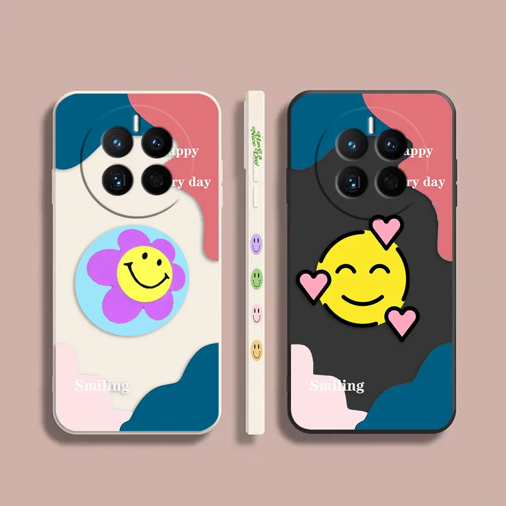 

Phone Case For Huawei MATE 10 20 20X 30 40 50 P20 P30 P40 P50 P60 PRO PLUS Case Cover Funda Cqoue Shell Capa Lovely Smiling Face