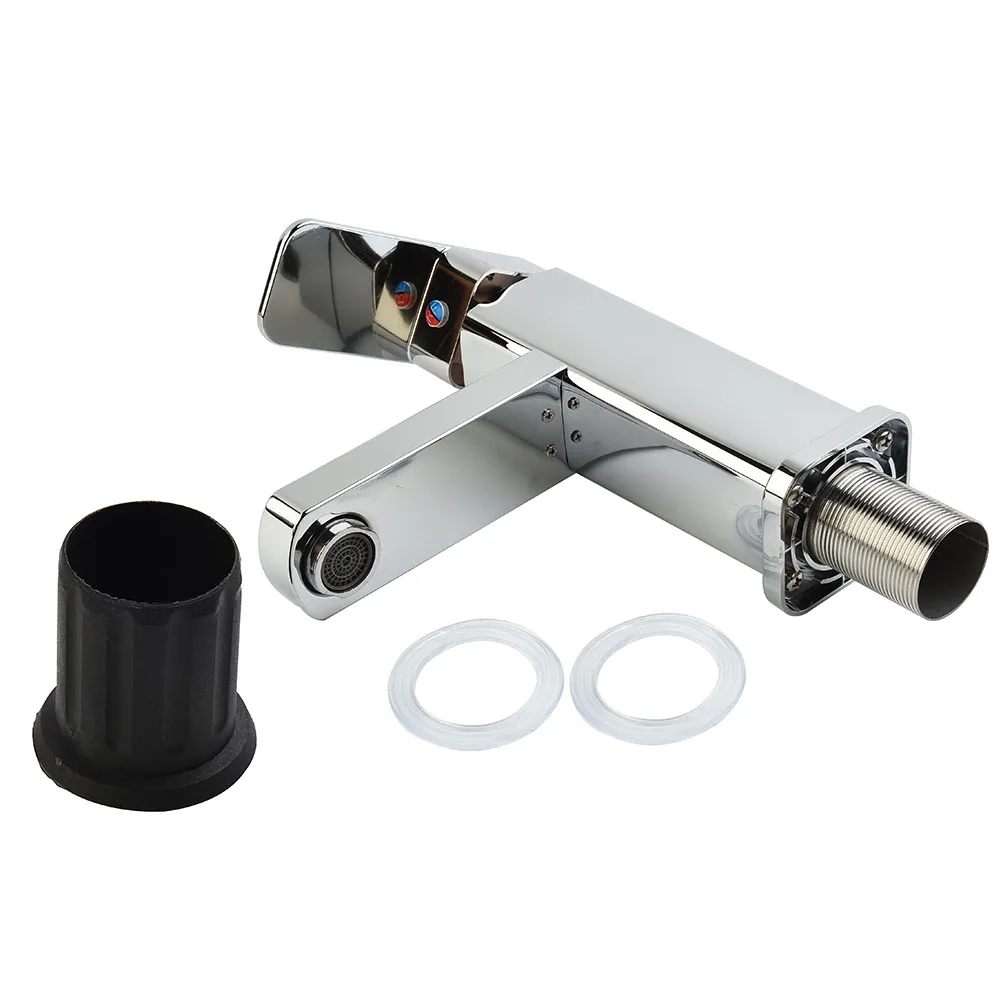 

Stainless Steel Faucet Basin Faucet Cold Hot Faucet Water Outlet With Sealing Ring Lifting Type Water-saving Sink Wash Basin