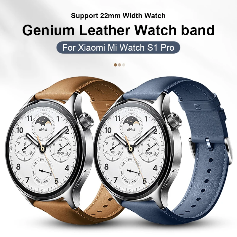 

Кожаный ремешок для часов Xiaomi Watch S1 Pro / Active/ Color 2/Mi, 22 мм