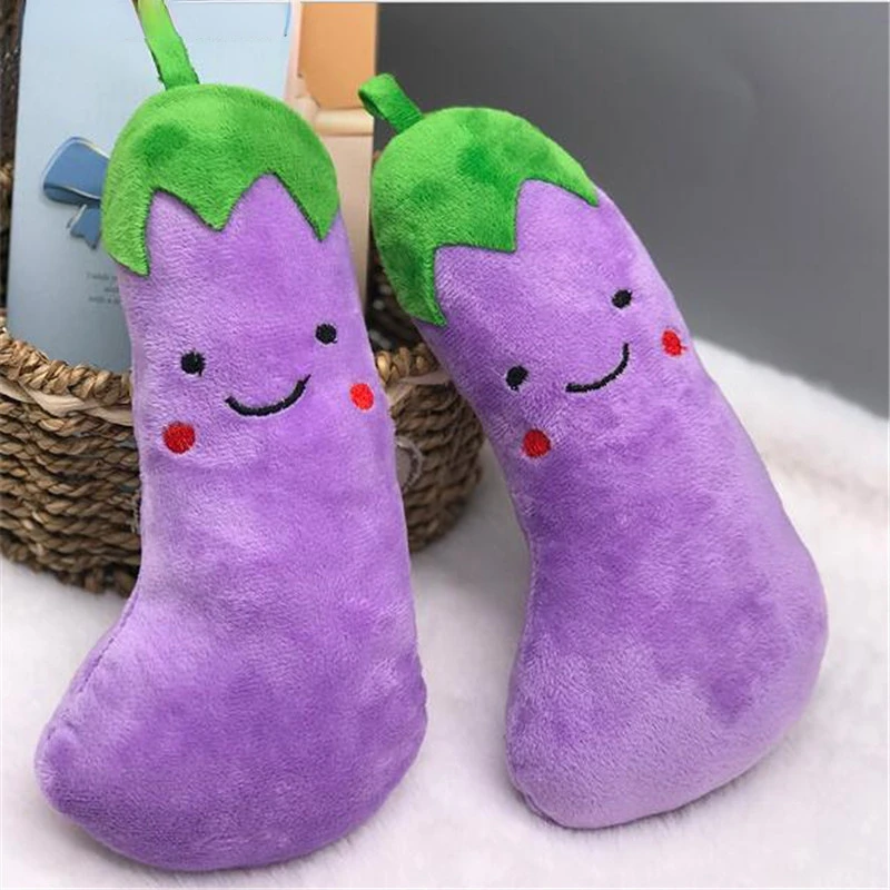 2022 뜨거운 새로운 1PCS 20CM 시뮬레이션 가지 플러시 장난감 PP 면화 시뮬레이션 야채 펜던트 재미 뜨거운 판매 저렴한
