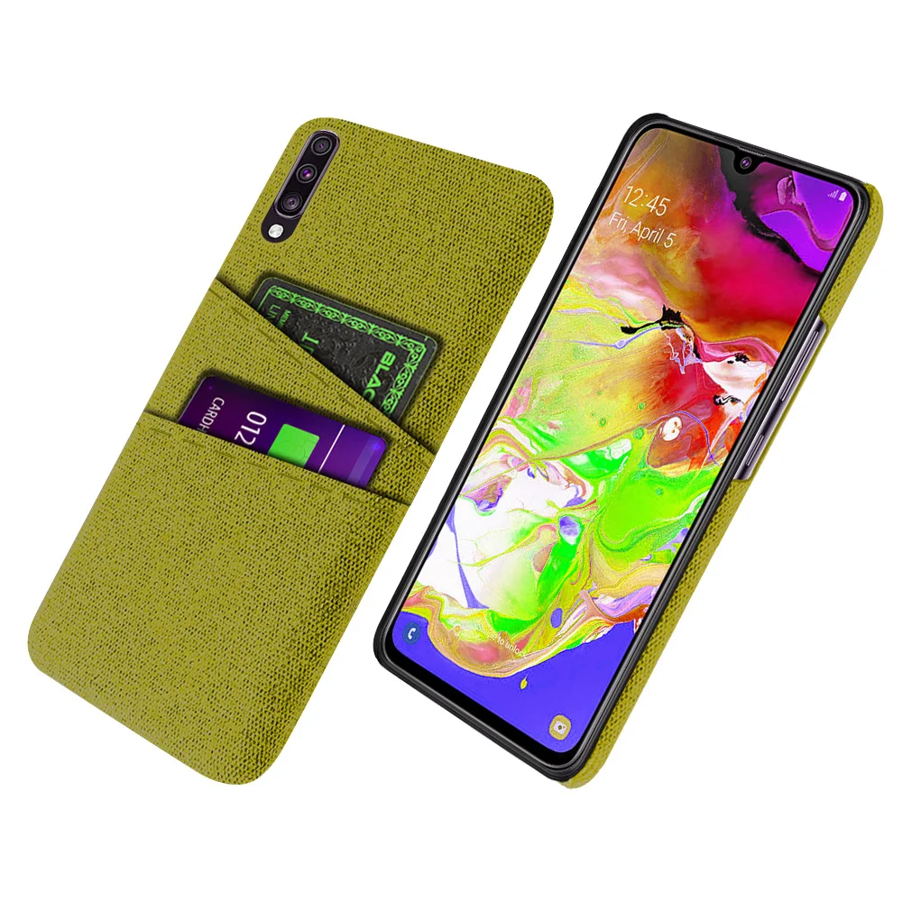 A70 Per Samsung Galaxy A70 A50 A30S Custodia In Tessuto Di Lusso Dual Card Cover Per Samsung A70 2019 Funda A 70 S A 50 A 30 S Coque
