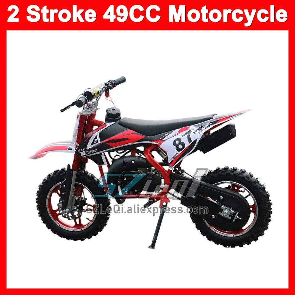 49/50CC 2Stroke ATV OFF-road Motorbike Gasoline Motorcycle Racing MOTO  Superbike Race Scooter Buggy Dirt Bike For Adult Child