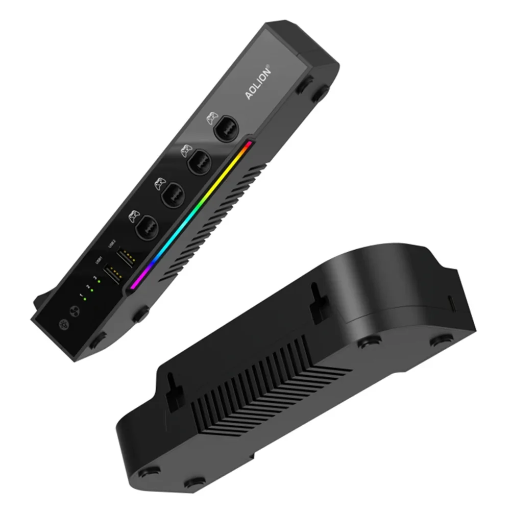 For NS2 Host Cooling Fan Base Wall Mount Game Console Base Radiator RGB Portable Heat Sink Support Wall Hanging Bracket