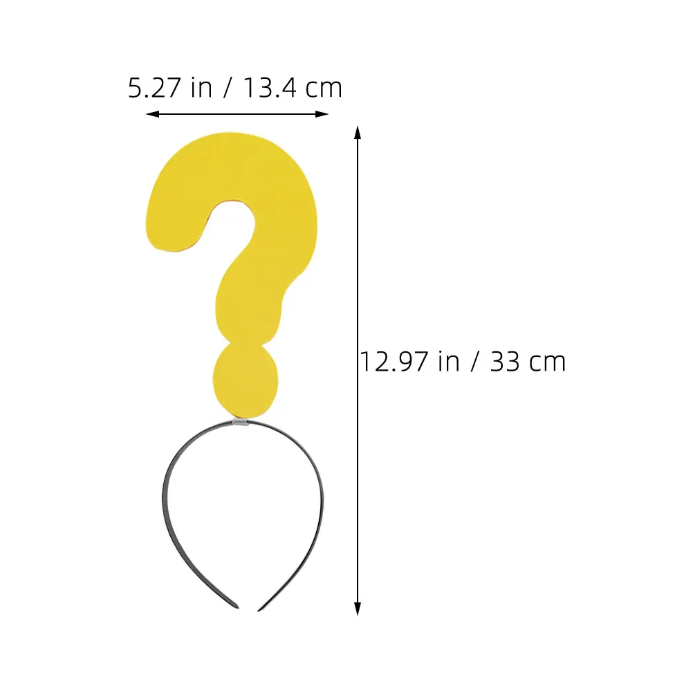 4Pcs 마크 모양의 머리띠 재미 있은 느낌표 물음표 머리 후프 여성을위한 경량 재사용 가능한 파티 헤어 밴드 소녀 의상