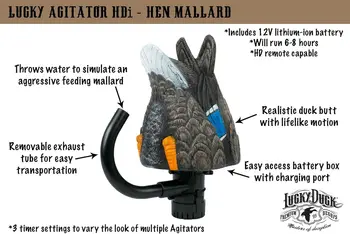 Water Motion Duck Hunting Decoys, Lucky Agitator 2