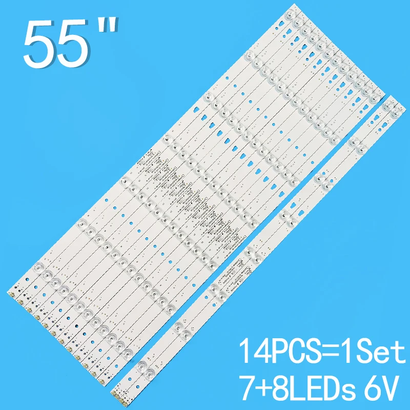 LED backlight for U55H3 U55K5 LS55H10N LS55M31 LE55D8810 LS55H510N LS55H6000 55ULES76T2 LT-55UE76 LED 55D10A LED 55D10B-ZC14AG-0