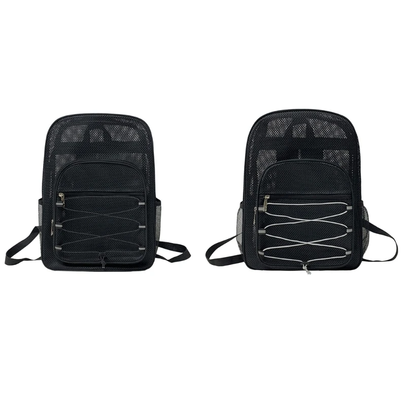 SemiTransparent School College Backpacks Bookbags for Teens Students Breathable
