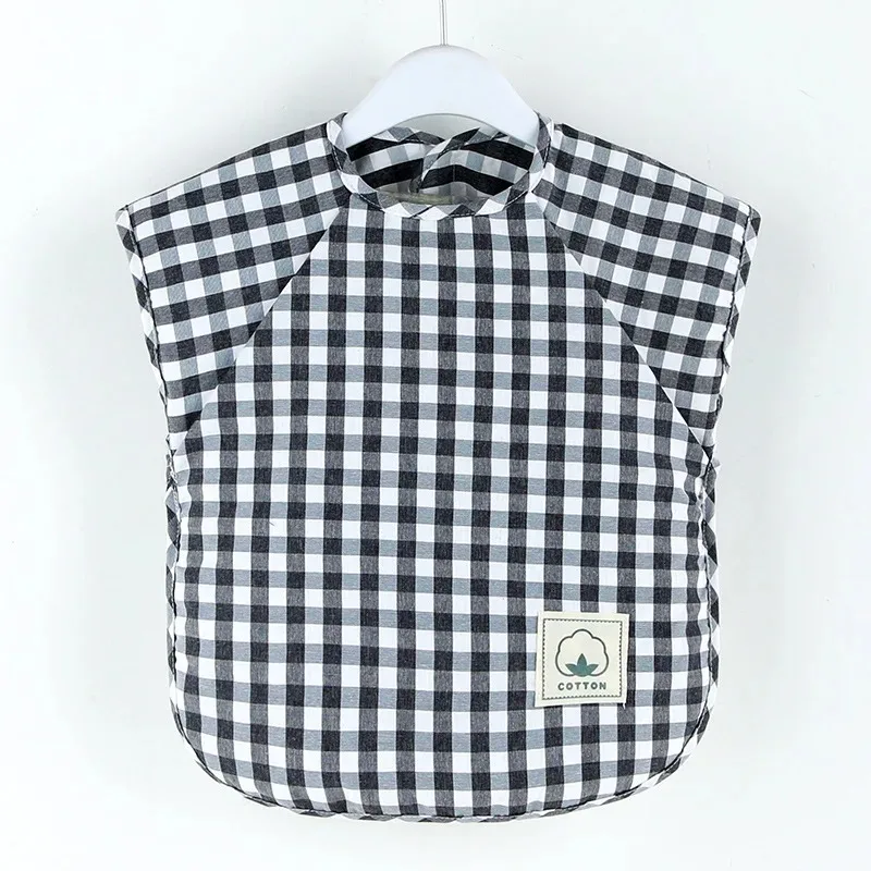 Baby Eating Bib Waterproof Sleeveless Apron Food Overalls Handmade Clay Painting Workwear for Girls Boys Stuff Burp Cloths