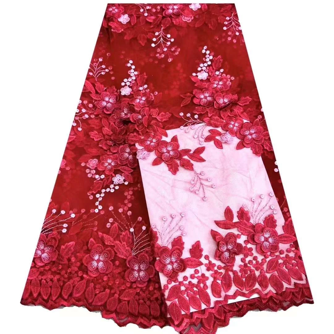 Großhandel 5yards Neueste Zarte Gestickte Österreich Spitze Sehr Weiche Tüll Stoff Für Party Abendkleid NN_2598 – Detail 16
