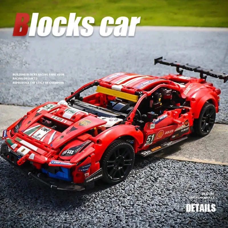 de construcción TECHNIC Super Sports Racing Car para niños y adultos, juguete de ladrillos para armar coche de carreras 42125 GTE, ideal para regalo de cumpleaños, código 488 - AliExpress