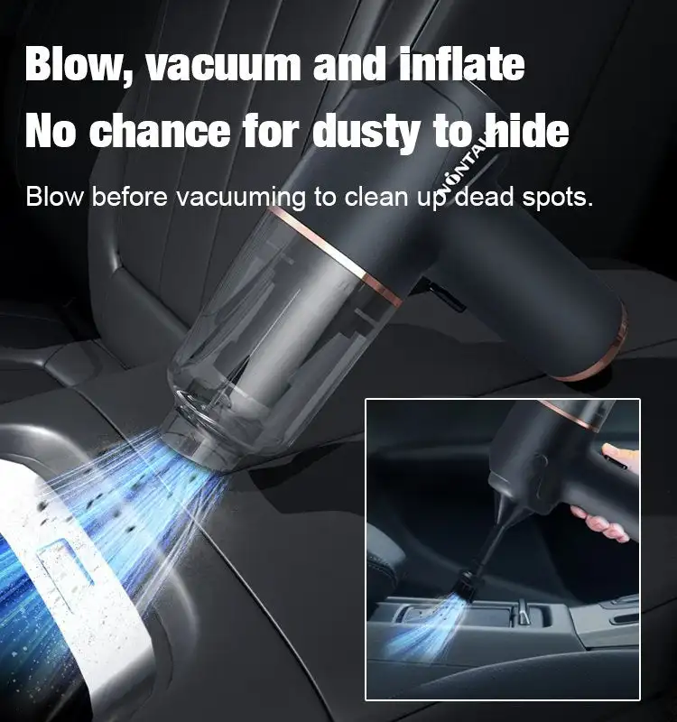 BlowVacuumandInflateallinoneCordlessVacuumCleanerforHomeCar