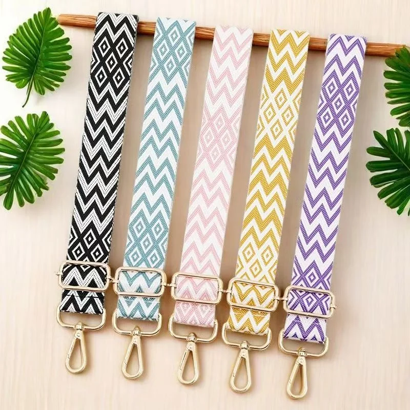 Nylon Shoulder Bag Strap Adjustable Women Crossbody Strap Soft Accessories Replacement Strap Wide Purse Strap Chain Bag Strap