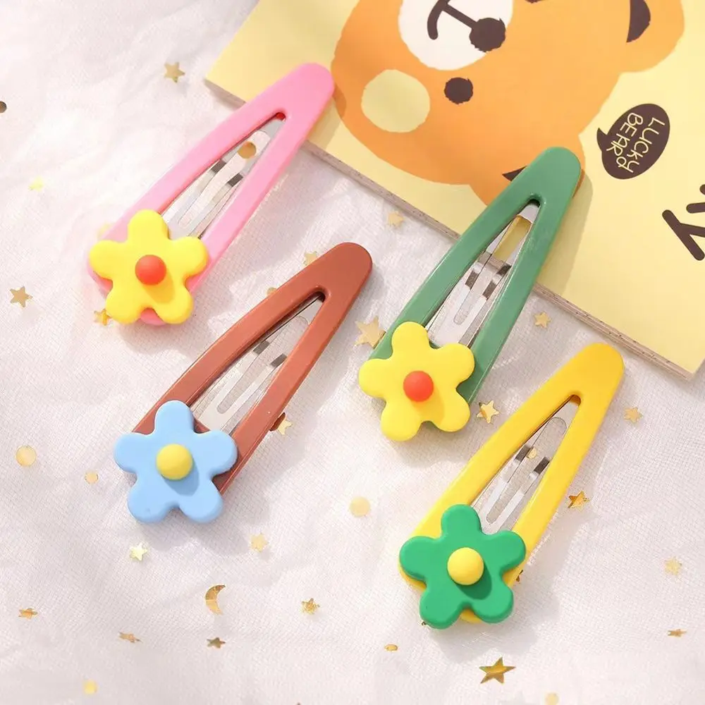 

Заколка-Пряжка женская из металлического сплава, мягкий клеевой зажим в виде цветка, карамельных цветов, аксессуар для волос в Корейском стиле