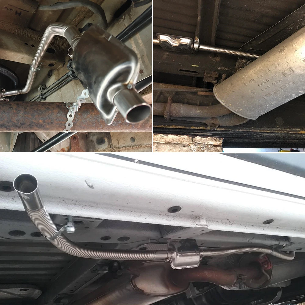 24mm muffler silencer upgraded clamp bracket car air diesel parking heater exhaust pipe stainless iron for diesel heater