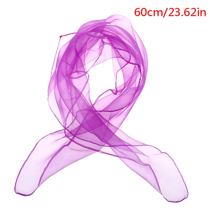 6pcsColored Sensory scarves rainbow Gauze baby juggling dance gymnastics ballet 6