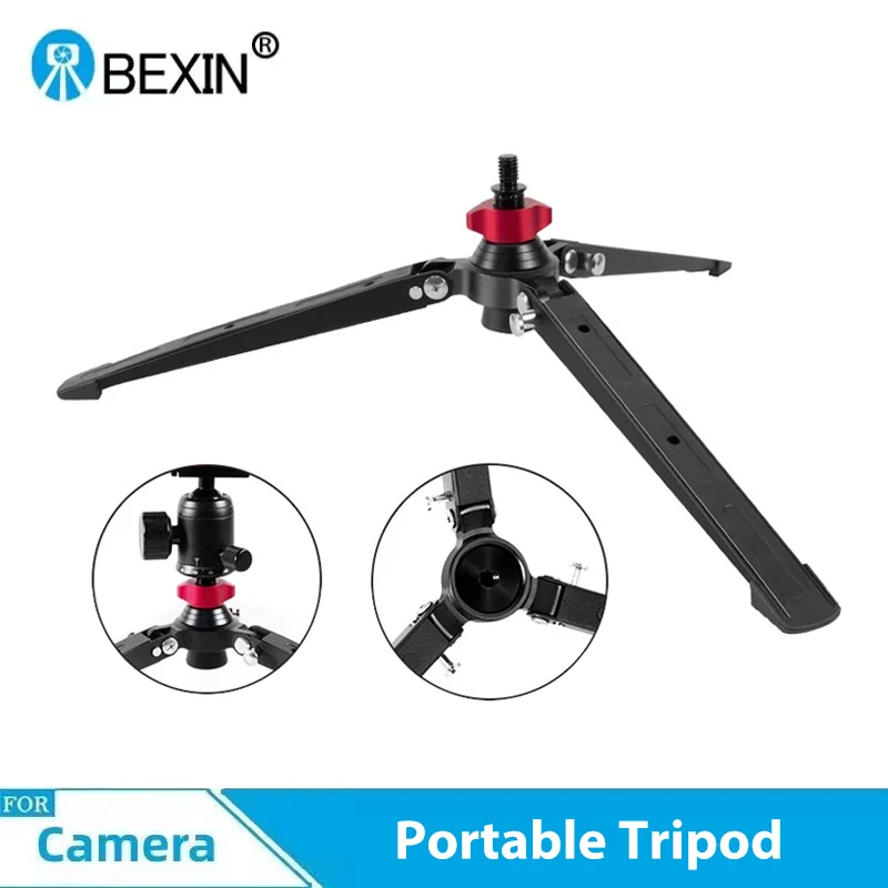 BEXINST3AluminumAlloyTripodMiniDesktopPhotographyTripod38InchAdapterMonopod