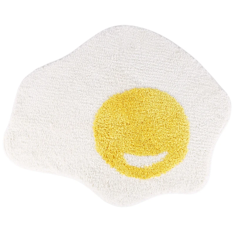 

Коврик в виде яйца для ванной комнаты, забавные дизайнерские коврики, кухонный коврик, напольные коврики для спальни, скандинавский приветственный дверной коврик, Шикарный декор для комнаты