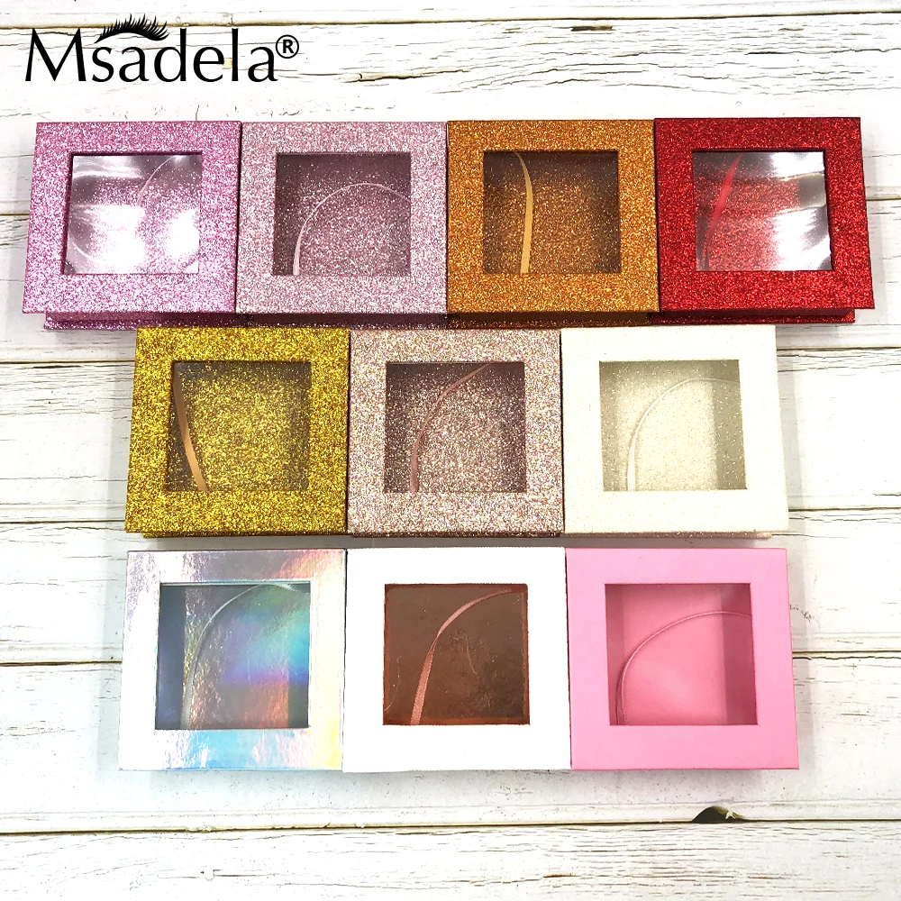 Handmade 25MM Mink Eyelashes Wholesale Bulk Fluffy 5D Mink Lashes Boxes Packaging Cases Supplies Makeup Tools 3D Fake Eyelashes 2