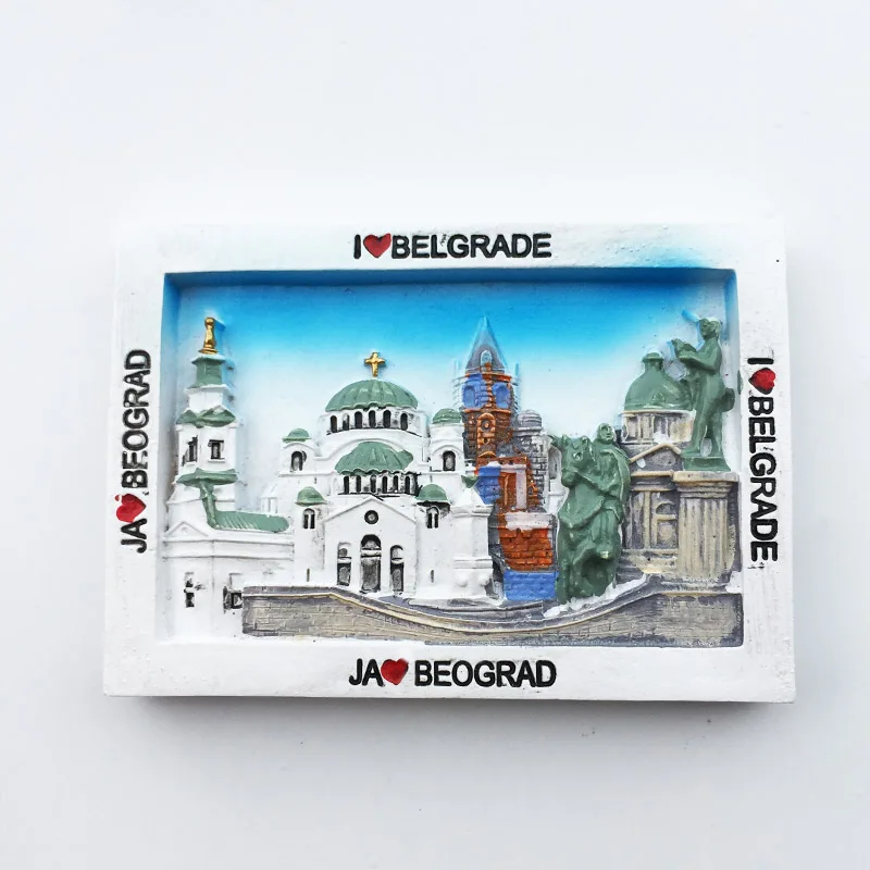 Magnetic Fridge Magnets Magnetic Sticker Magnetic Fridge Stickers Europe Serbia Capital Belgrade Magnet Tourist Souvenirs Refrigerator Magnetic Stickers Decoration Articles Travel Gifts