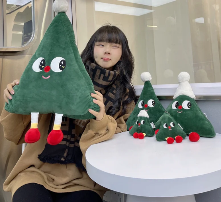 

Cartoon Cute New Christmas Tree Pillow Plush Toys Creative Christmas Tree Doll Toys Christmas Decorations Birthday Gifts