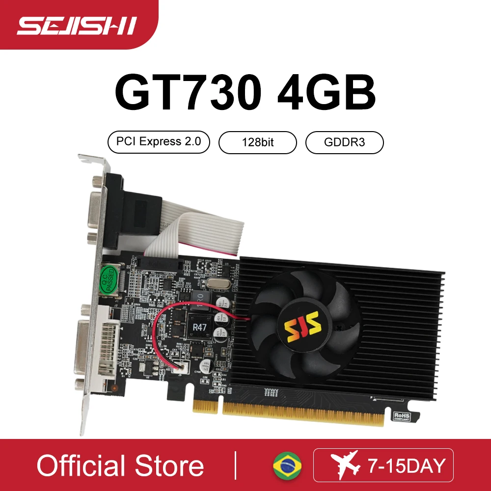 EVGA - GeForce GT 730 2 GB GDDR5 Pci-E DVI / HDMI / VGA Low Profile - Foto 8