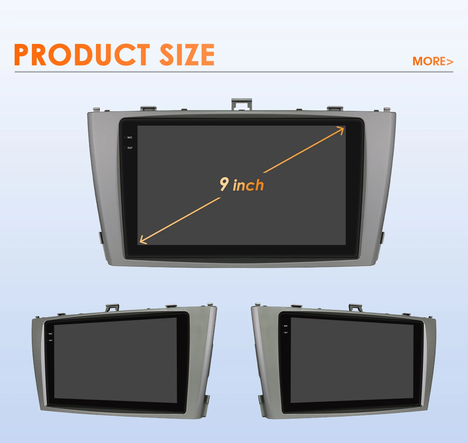 Hizpo 9" Wireless CarPlay Android Auto for Toyota Avensis T27 2008-2015 GPS Car Intelligent Systems Radio Smart Autoradio 6115