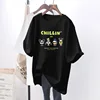 Maternity Nursing Shirt Short Sleeve Nursing Top Women's Pregnancy Cartoons Breastfeeding Tee Casual Side Ruched Ropa Embarazada 4