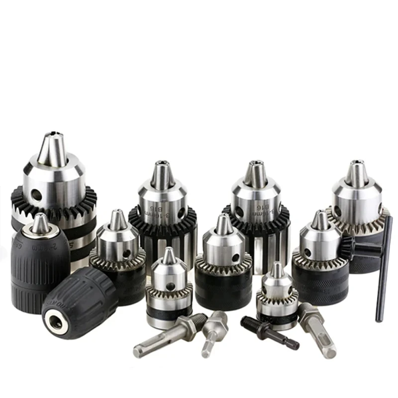 Light Duty Key Drill Chuck 0.6-6mm 1.5-13mm 1-10mm Taper Arbor CNC Machine MT2 MT3 MT4 B10 B12 B16 B18