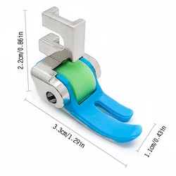 Enhanced Accessories Set for Vintage Treadle Sewing Machines: Plastic Roller Presser Foot and Needle (Pressing foot 1)