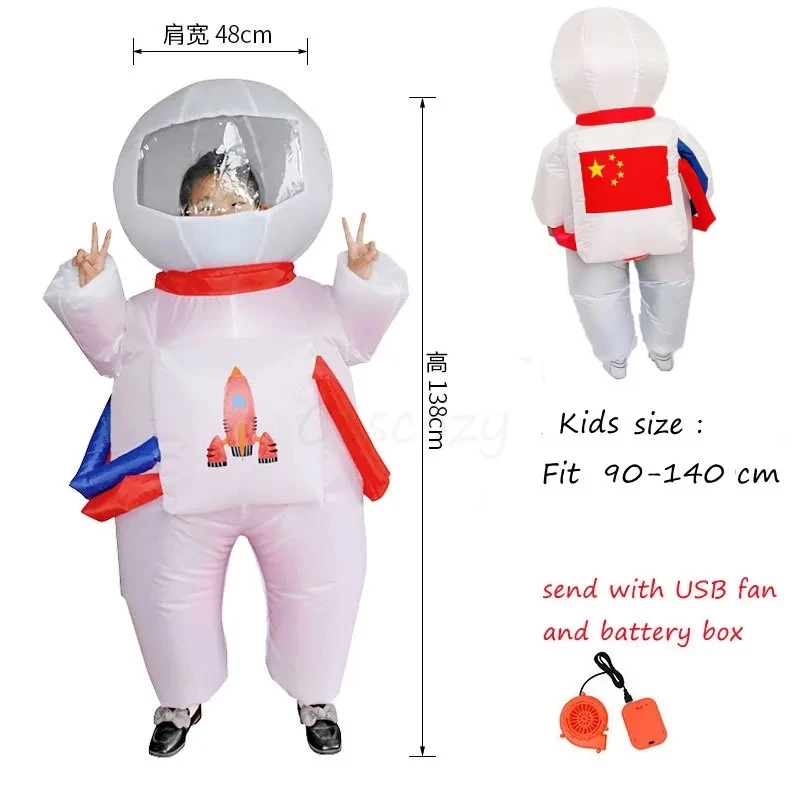 Halloween Spaceman Cosplay Costume Astronaut Cos Suit With Helmet Adult  Inflatable Children's Day Photography Photo For Family - AliExpress