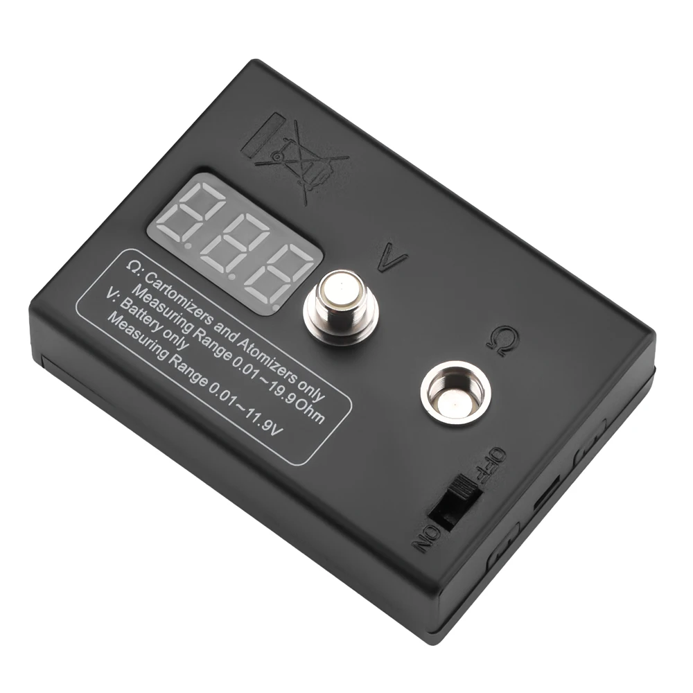 Digital Coil Ohm Meter Tester 0.01-20 Range, For DIY Vape Coil Building & Atomizer Testing Digital Coil Ohm Meter Tester 0.01-20 Range, For DIY Vape Coil Building & Atomizer Testing