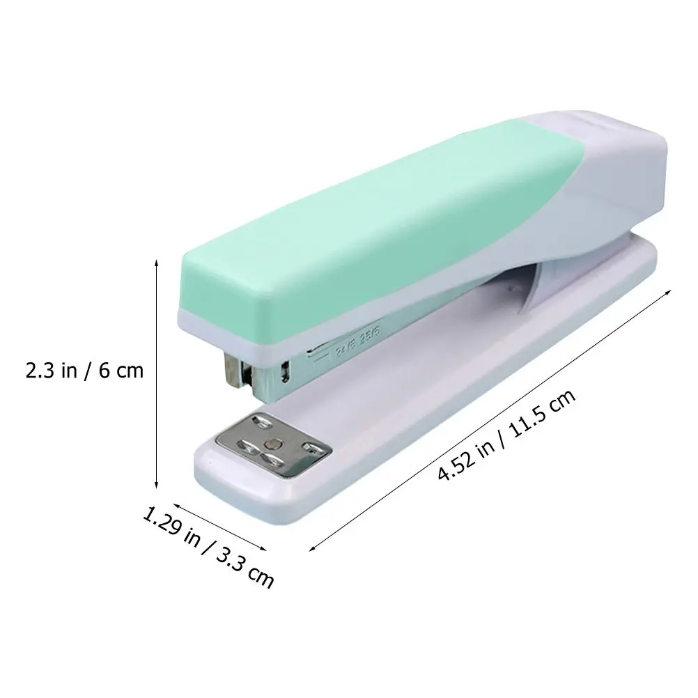 투톤 노동 절약형 스테이플러 대용량 휴대용 데스크탑 스테이플러 다기능 사무용 바인딩 도구 학교 가정용