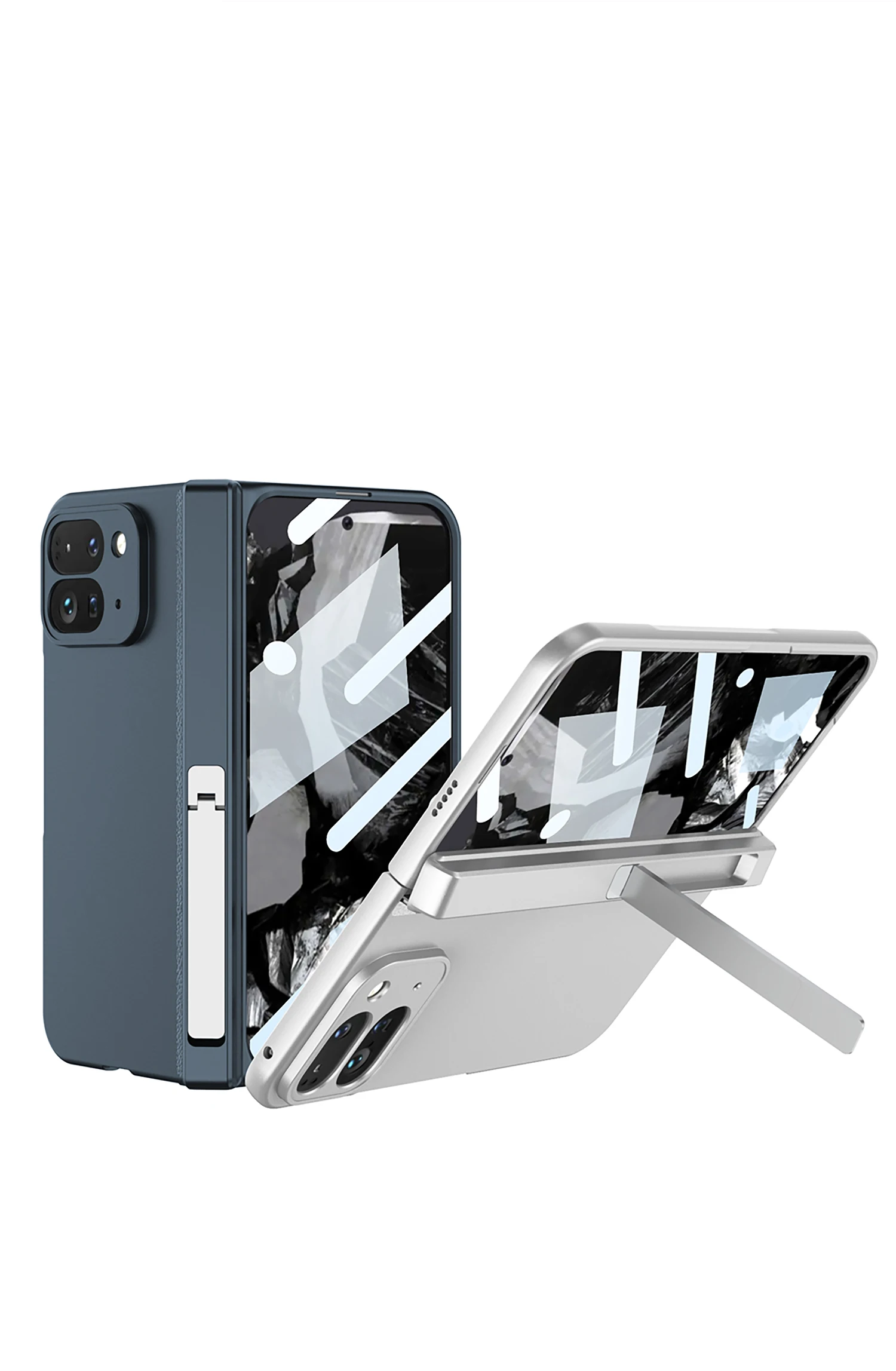 Magnetic Hinge Holder Shockproof Case For Google Pixel 9 Pro Fold Screen Glass P