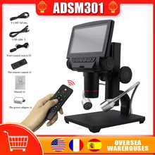 

Andonstar ADSM301 Digital Microscope 5 in HD Screen HDMI-Compatible/AV 1080P USB Video Microscope for PCB Phone Repair Soldering
