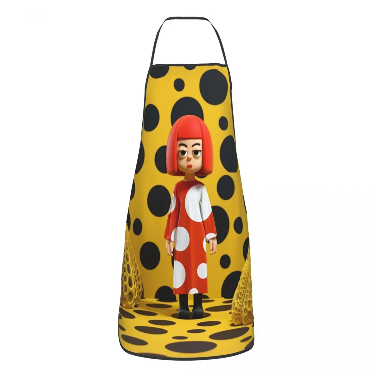 

Унисекс нагрудник с тыквой Yayoi Kusama фартук для взрослых женщин мужчин шеф-повара Кухня для готовки кухни садоводства